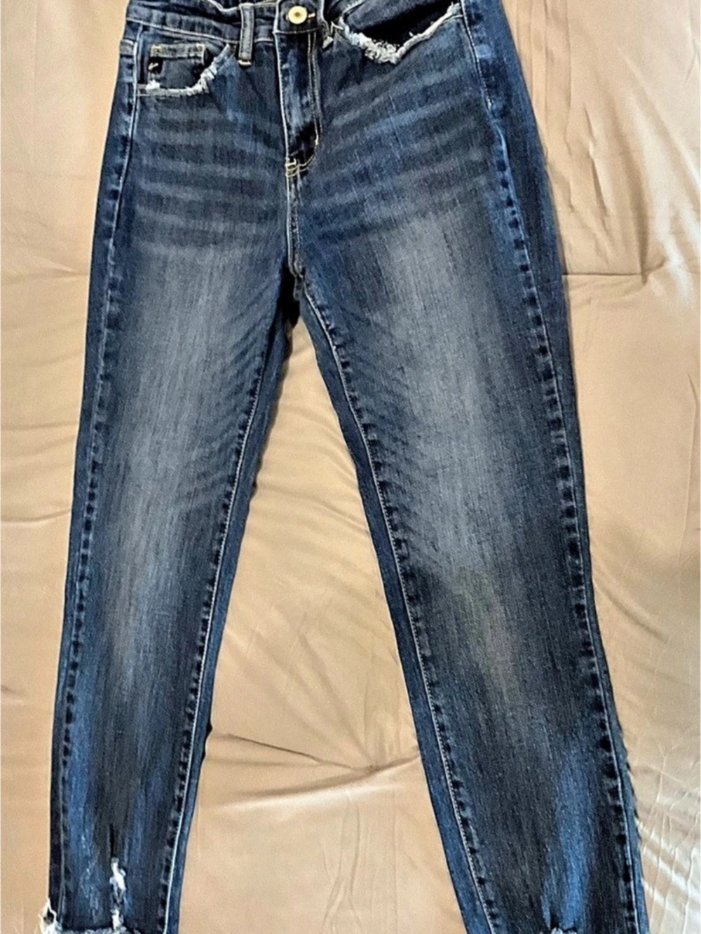 Kancan Mid Rise Ankle Skinny Jeans Skinny Jeans Blue Waist 7/27